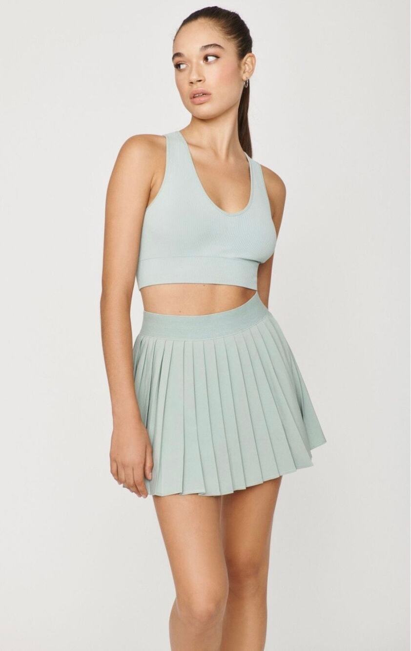GARAGE Pale Green Tessa Preppy Sporty Womens Tennis Skirt/ Skort Womens Large